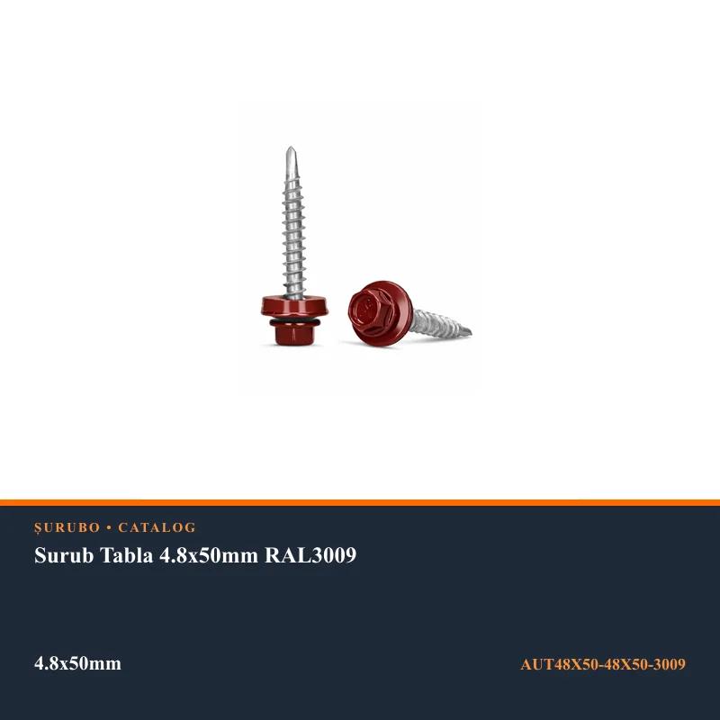 Surub Tabla 4.8x50mm RAL3009